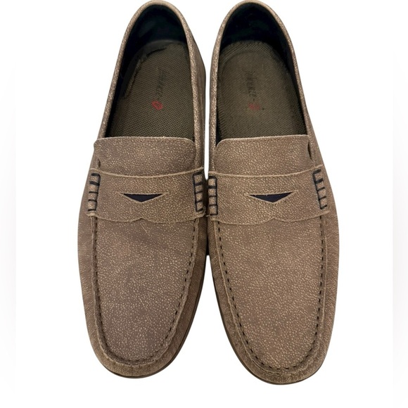 Johnnie O size 13 beige mox driving loafers in excellent like-new condition main image 5